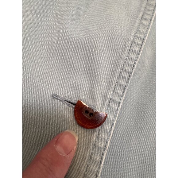 L.L. Bean Womens XL Reg Barn Utility Canvas Jacket W/ Corduroy Trim Pockets Ligh - Picture 2 of 13